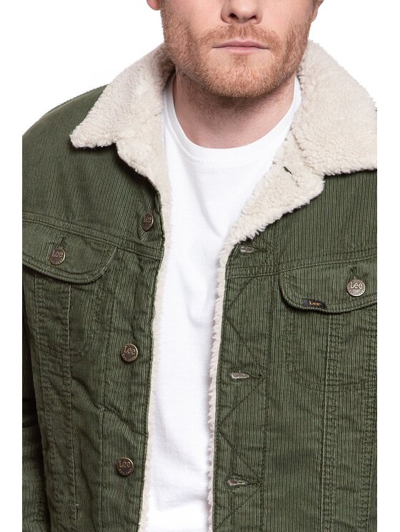 Lee Lee Giubbotto invernale SHERPA JACKET Verde Regular Fit