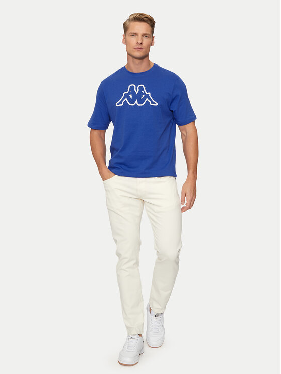 Kappa T-Shirt Logo Korpo Cromen 303HZ70 Niebieski Regular