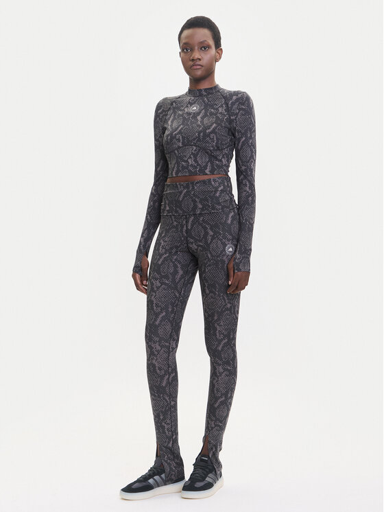 adidas by Stella McCartney adidas by Stella McCartney Koszulka techniczna Training JW4567 Szary Slim Fit