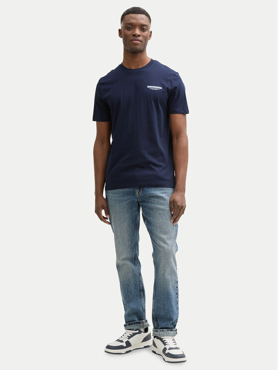 Tom Tailor Denim Tom Tailor Denim Marškinėliai 1043491 Tamsiai mėlyna Regular Fit
