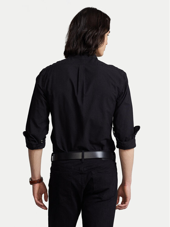Polo Ralph Lauren Cămașă Bsr 710772288 Negru Slim Fit | Modivo.ro