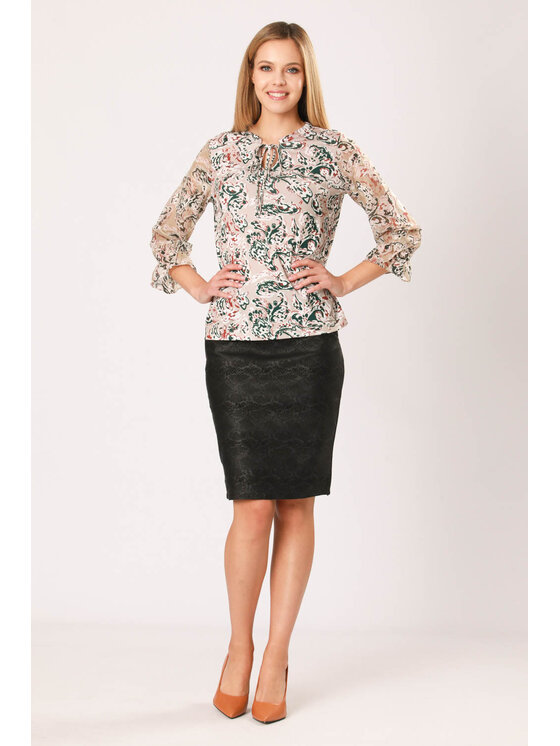 QUIOSQUE QUIOSQUE Halenka APOSTROPHE BLOUSE Béžová Regular Fit