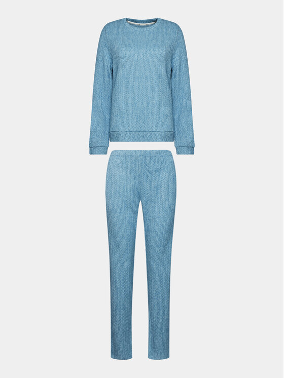 Selmark Selmark Pijama Espiga P6473 Albastru Regular Fit