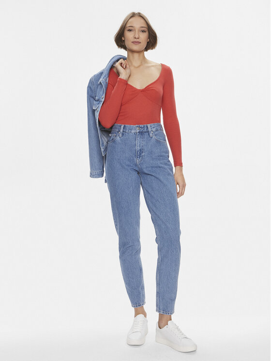 Pepe Jeans Pepe Jeans Bluza Huala PL505755 Rdeča Slim Fit