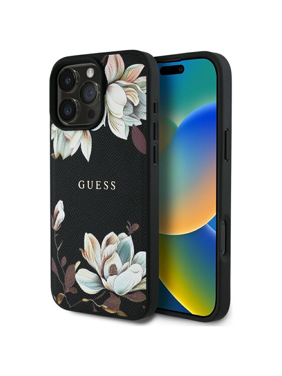 Etui na telefon Guess, Czarne, Apple iPhone 16 Pro Max