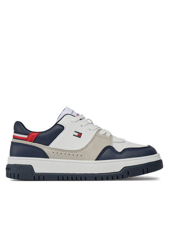 Sneakers Tommy Hilfiger Low Cut Lace-Up Sneaker T3X9-33368-1355 S White/Blue/Red Y003