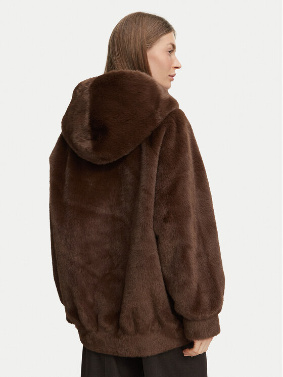 Luisa Spagnoli Luisa Spagnoli Шуба Stelle 543832 Коричневий Oversize