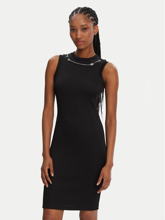 HUGO HUGO Každodenní šaty Naloita 50530443 Černá Slim Fit
