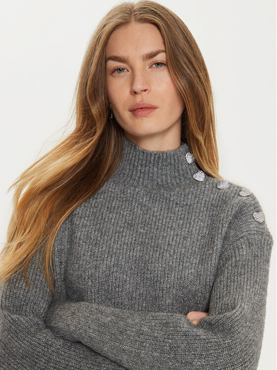 Morgan Morgan Trikotažinė suknelė 242-RMSTORI Pilka Loose Fit