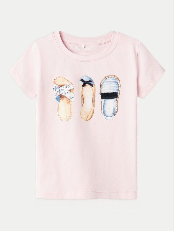 Dziewczęcy T-Shirt NAME IT, Rozmiar 110, Różowy, Dessy 13241017