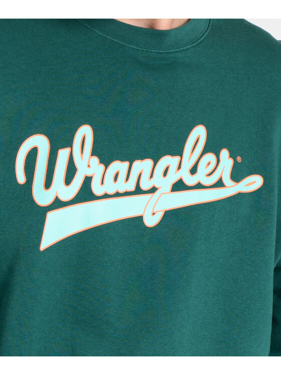 Wrangler Wrangler Bluza W6H0I3G26 Zielony Regular Fit