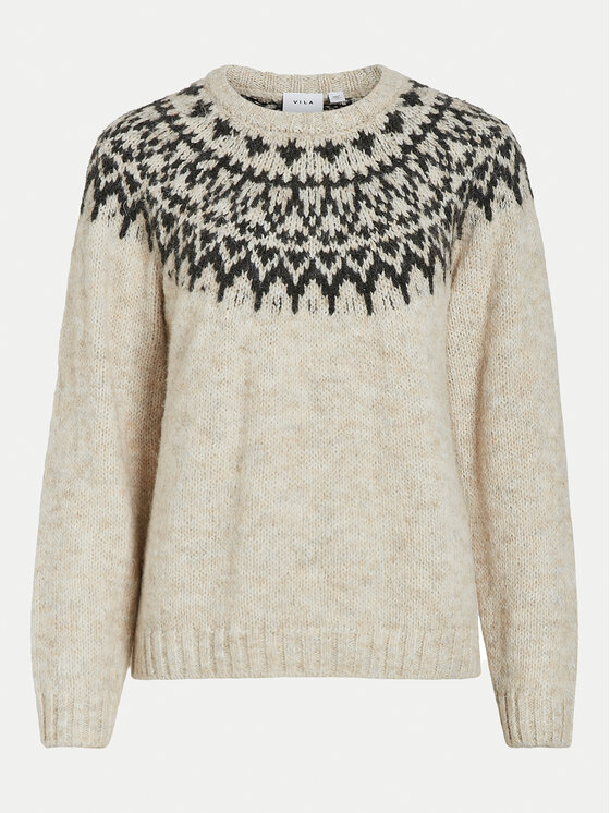 Vila Vila Pullover Ejla 14098853 Beige Regular Fit