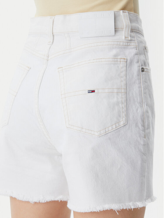 Tommy Jeans Tommy Jeans Jeans kratke hlače DW0DW20093 Écru Mom Fit