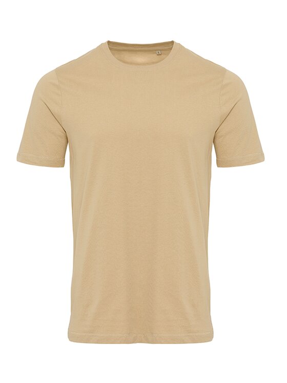 TeeShoppen TeeShoppen T-Shirt 'Basic Collection' Beżowy Regular Fit