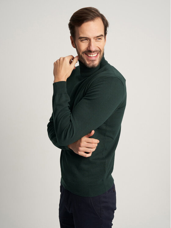 Willsoor Willsoor Sweter 59111 Zielony Regular Fit