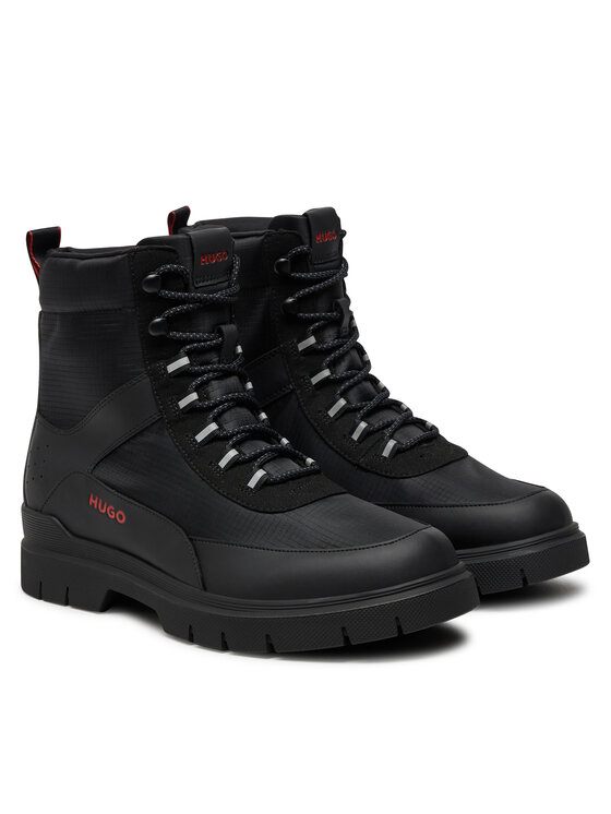HUGO Kozaki Ryan Hito Mxstr 50537851 Czarny | Modivo.pl