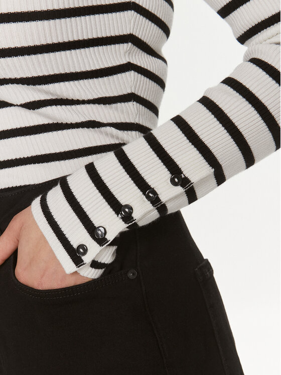 Morgan Morgan Sweter 241-MAG Biały Slim Fit