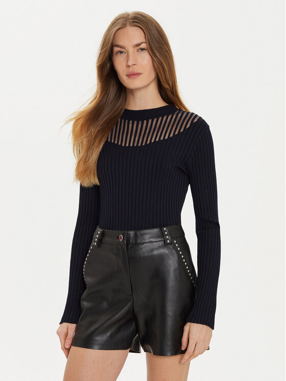 Morgan Morgan Pulover 232-MANDRIN Bleumarin Slim Fit