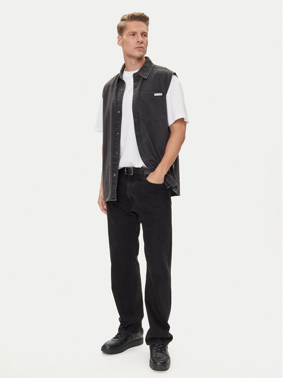 Calvin Klein Jeans Calvin Klein Jeans Kamizelka LV04RC733G Czarny Regular Fit