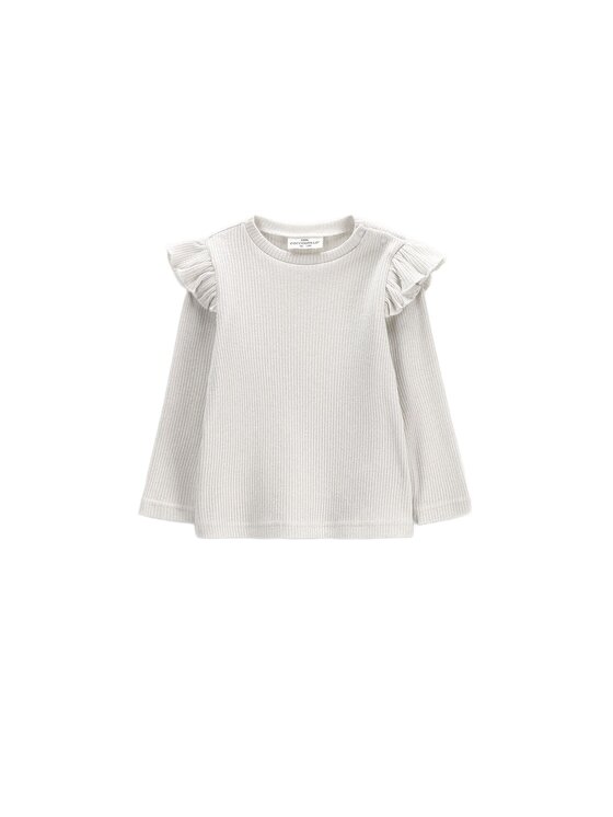 Coccodrillo Coccodrillo Sweter ZC6172102EBG-003 Kremowy Regular Fit