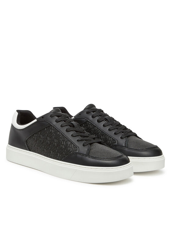 Calvin Klein Calvin Klein Sneakersy Clean Cup Low Laceup Mono HM0HM01899 Czarny