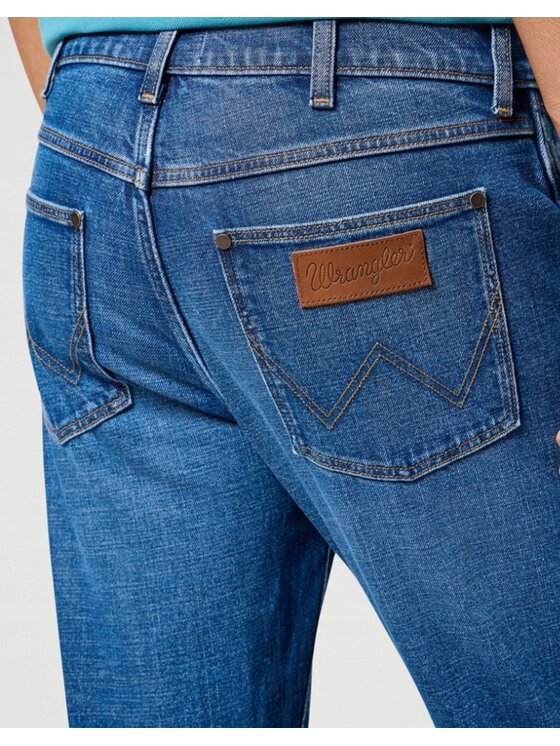 Wrangler Wrangler Jeansy Larston Niebieski Slim Fit