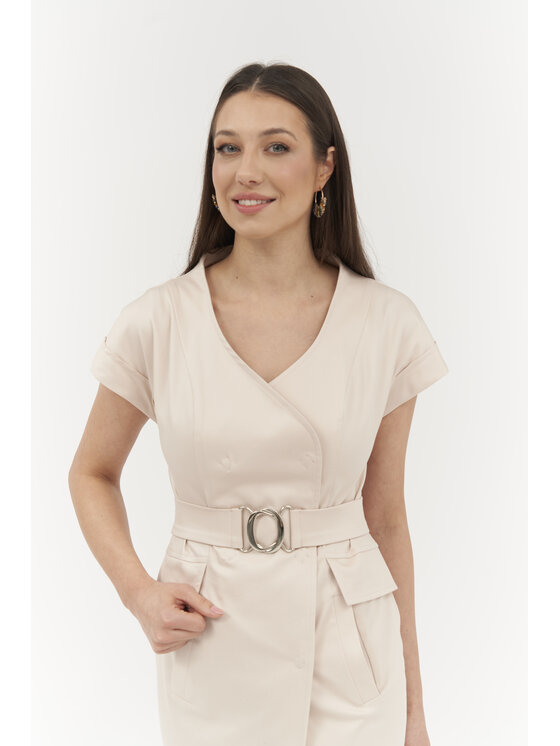 Ciepielewska Ciepielewska Sukienka codzienna CINDY Różowy Flattering Fit
