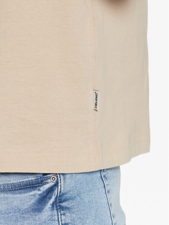 Blend Blend Тишърт 20715030 Бежов Regular Fit