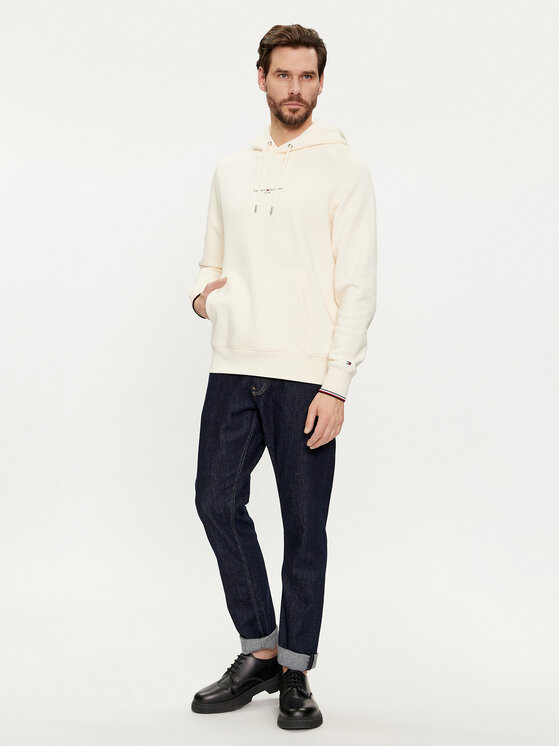 Tommy Hilfiger Tommy Hilfiger Džemperis Logo MW0MW32673 Smėlio Regular Fit