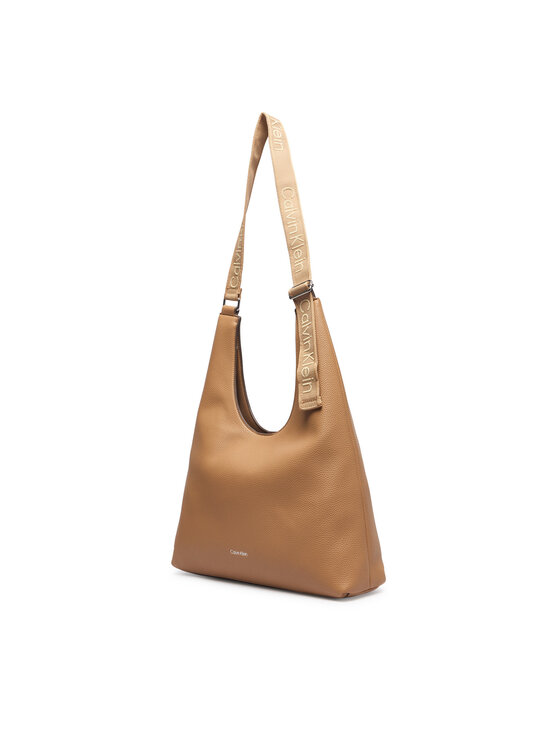 Calvin Klein Calvin Klein Käekott Webbing Adj Strap Large Shoulder LV04F3643G Beež