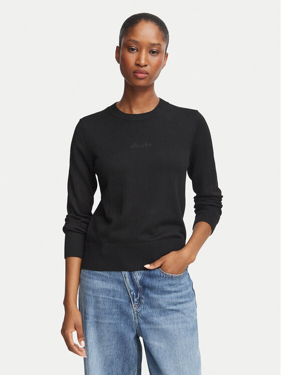 Guess Jeans Guess Jeans Pulover W6BR01 Z1244 Črna Regular Fit