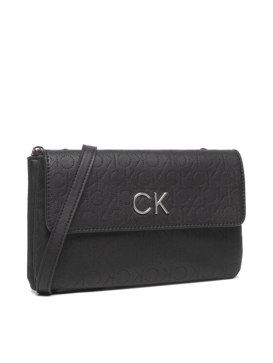 Calvin Klein Calvin Klein Ročna torba Re-Lock Dbl Crossbody Bag Perf K60K609399 Črna