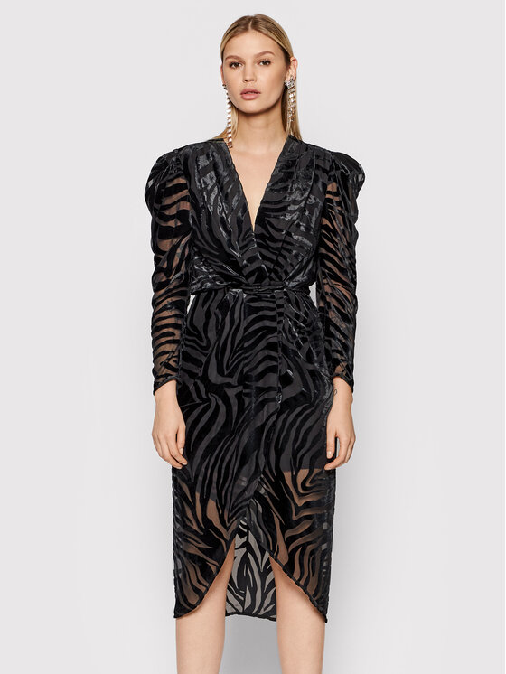 IRO IRO Coctailkleid Nervez Schwarz Regular Fit