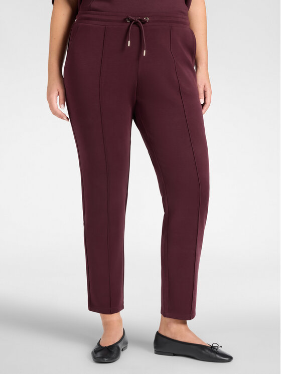 Elena Mirò Elena Mirò Spodnie materiałowe P024Z100249N039 Bordowy Regular Fit