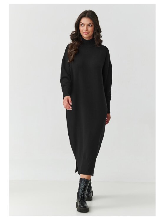 Makadamia Makadamia Sweter S166 Czarny Loose Fit