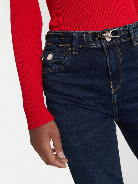 Morgan Morgan Jeans hlače 242-PELOU Modra Flare Fit