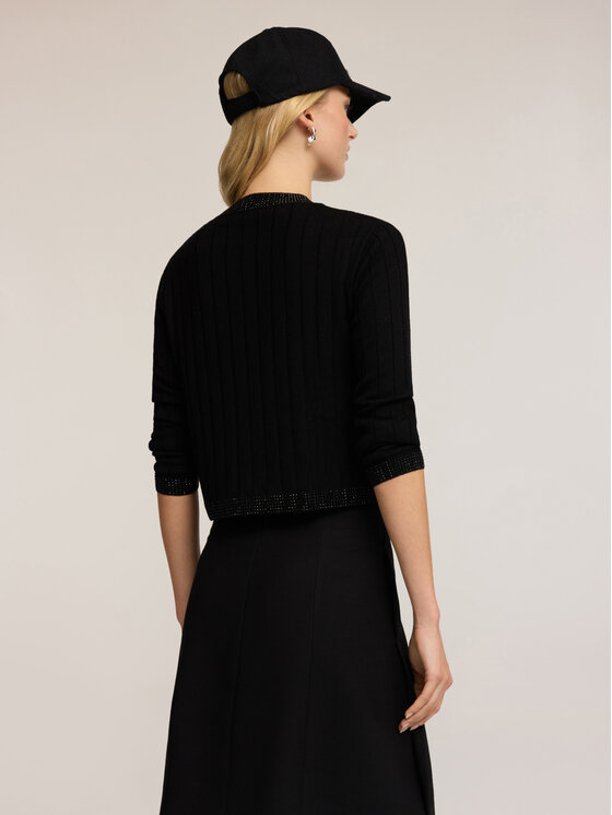 Motivi Motivi Cardigan M442W003540N033 Nero Regular Fit