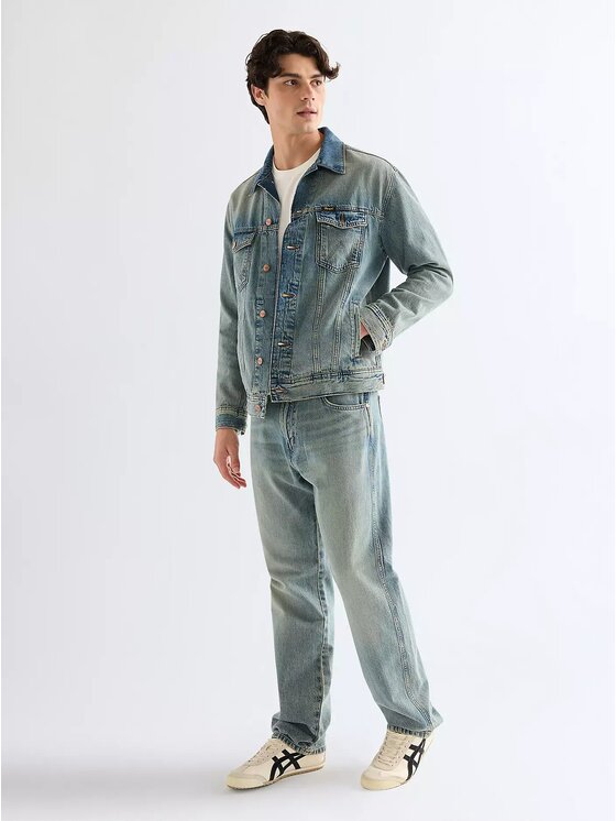 Wrangler Wrangler Kurtka jeansowa ANTI FIT JACKET Niebieski Regular Fit