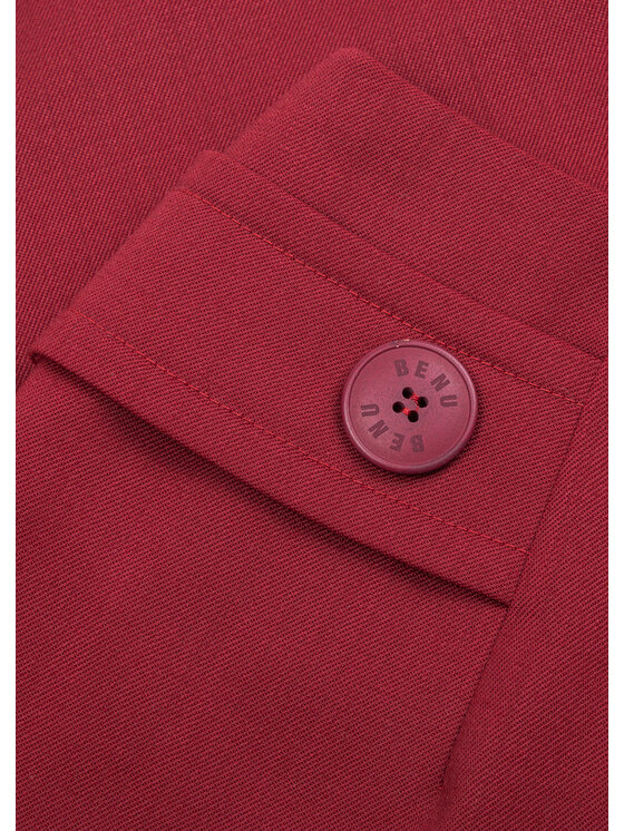 BENU BENU Spódnica ołówkowa Ołówkowa Bordowy Slim Fit
