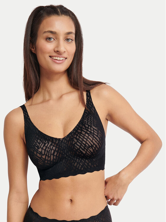 Sloggi Reggiseno top Zero Feel Bliss 10219598 Nero, taglia : M