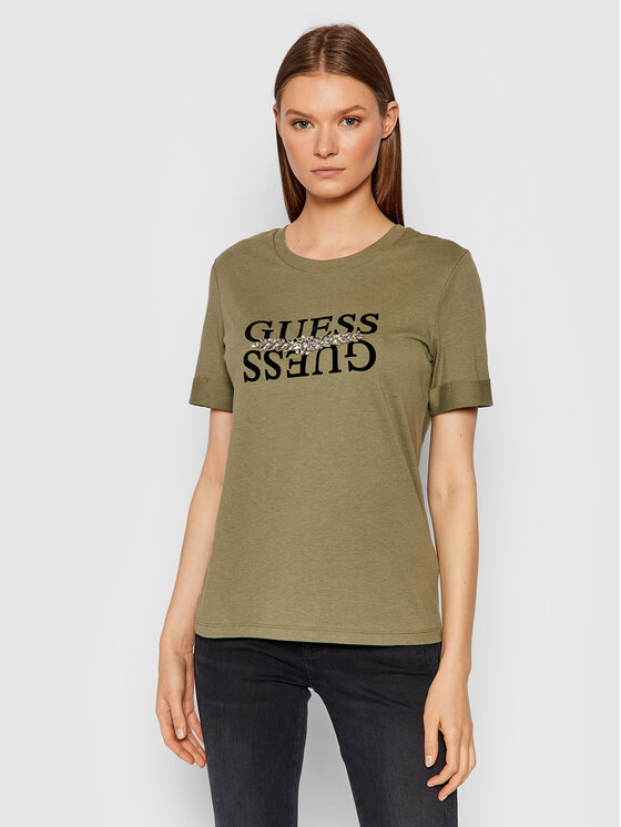 T-shirt Maider W1BI08 K46D1 Verde Relaxed Fit