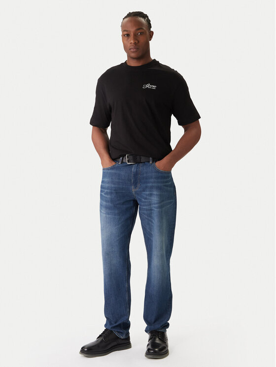 Guess Guess Tričko M6RI14 I3Z14 Čierna Regular Fit