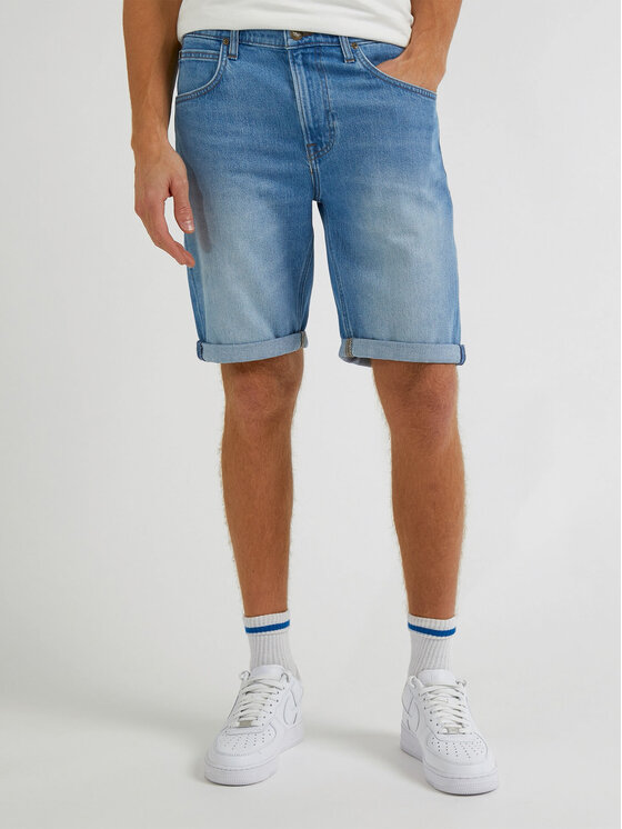 Lee Jeans kratke hlače 5 Pocket L73MMWFO 112331767 Modra Regular Fit