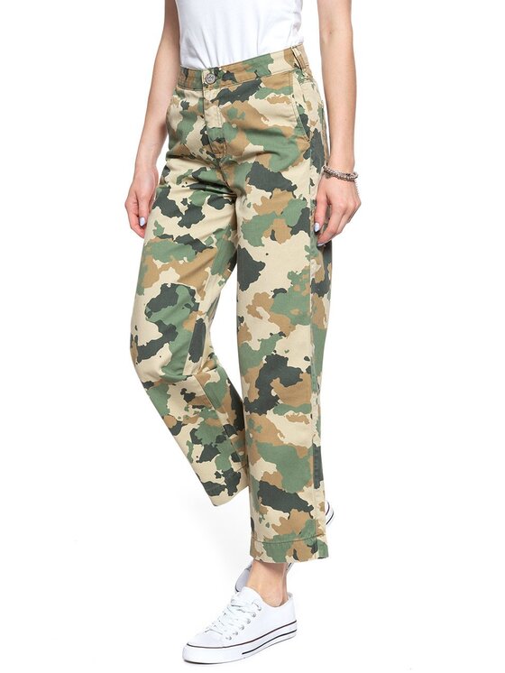 Lee Lee Jeansy WIDE LEG Kolorowy Loose Fit