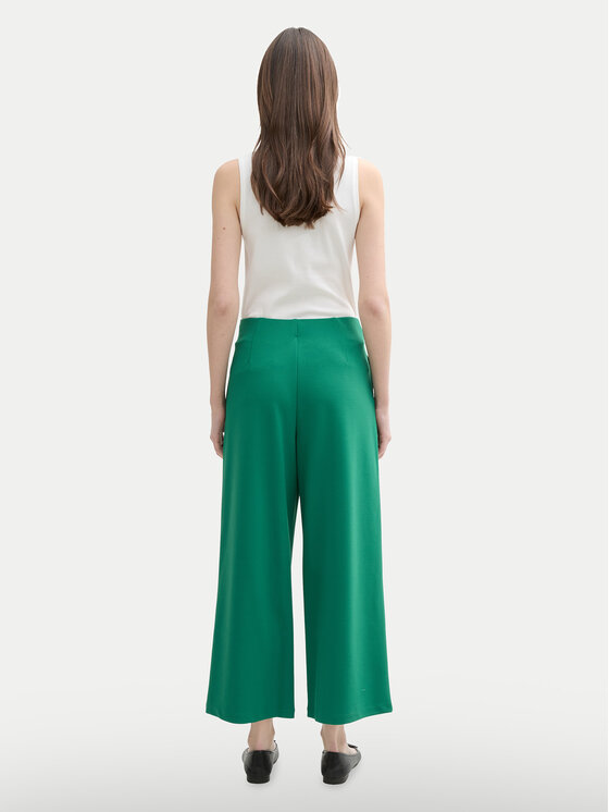 Tom Tailor Denim Tom Tailor Denim Culottes nohavice 1042304 Zelená Relaxed Fit