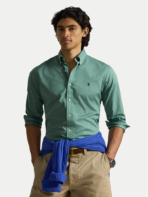 Polo Ralph Lauren Polo Ralph Lauren Cămașă 710B20512009 Verde Custom Fit