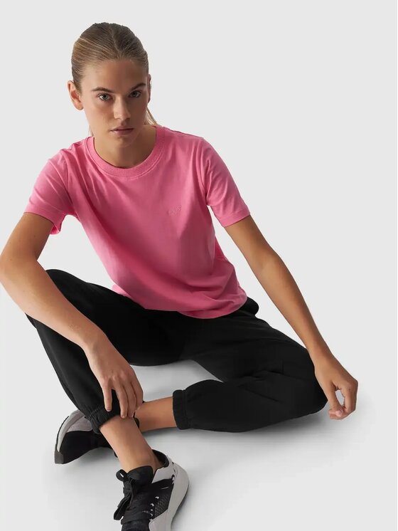 4F 4F T-shirt 4FWAW24TTSHF1650-54S Rosa Regular Fit