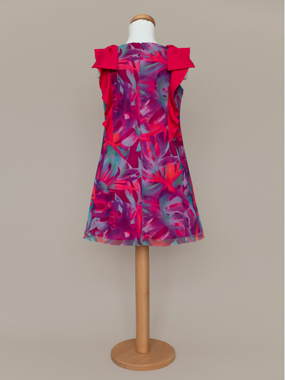 SLY SLY Sukienka elegancka 4W-05B Różowy Comfortable Fit