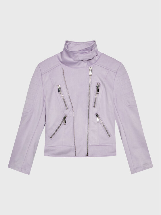 Guess Guess Яке от имитация на кожа J1BL30 WE0L0 Виолетов Regular Fit