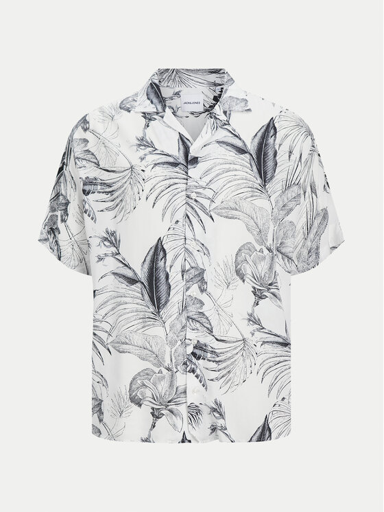 Jack & Jones Jack & Jones Camicia Monochrome Resort 12249210 Bianco Relaxed Fit